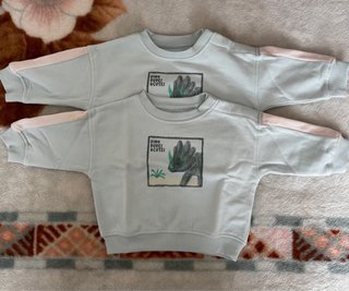 Lote 2 blusas bebé gemelos 6 meses