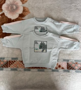 Lote 2 blusas bebé gemelos 6 meses