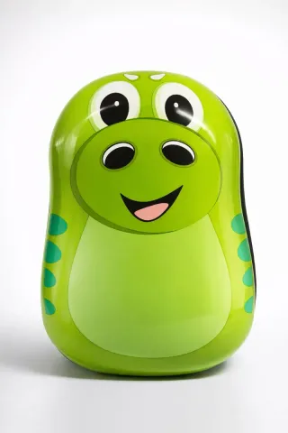 Mochila infantil verde con cara de rana