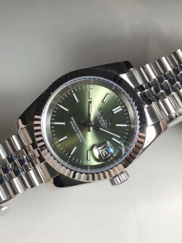 Reloj Seiko Mod - Datejust (Verde Oliva)