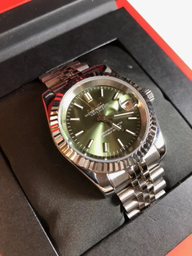 Reloj Seiko Mod - Datejust (Verde Oliva)