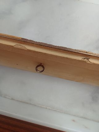 Marco de madera dorado para espejo antiguo