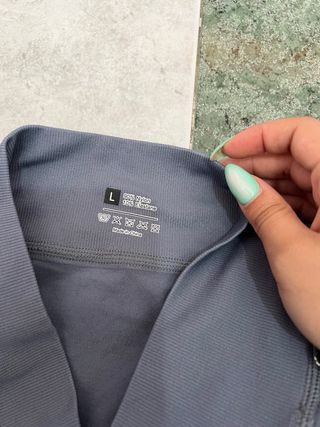 Falda pantalón deportiva gris azulado