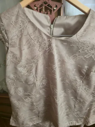 Traje de 3 piezas Cocktail Beige/Oro