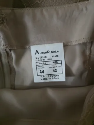 Traje de 3 piezas Cocktail Beige/Oro