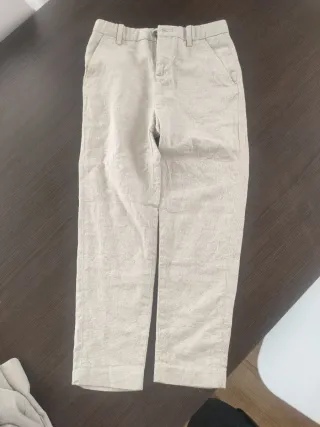 Traje de niño beige