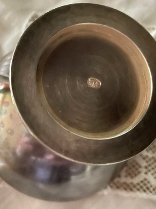 Coppa vintage metallo anni '40