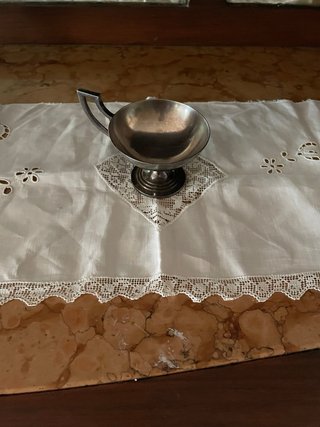 Coppa vintage metallo anni '40