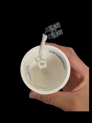 Lampadario Leroy Merlin Tessuto Blu/Bianco