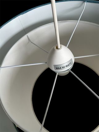 Lampadario Leroy Merlin Tessuto Blu/Bianco