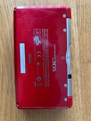 Nintendo 3DS Rojo Metálico COMPLETA + Caja + Mario