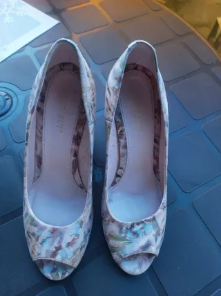 Zapatos tacón Just But piel multicolor