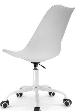 Silla de escritorio blanca moderna