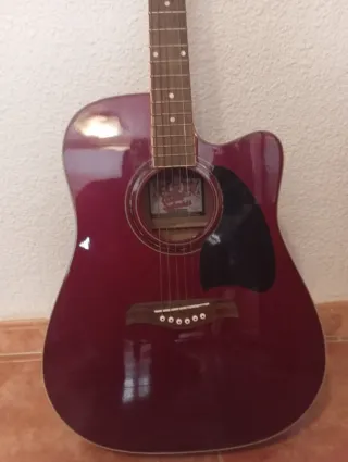 Guitarra Acústica Roja