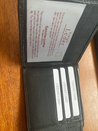 Cartera Volkswagen Piel Negra