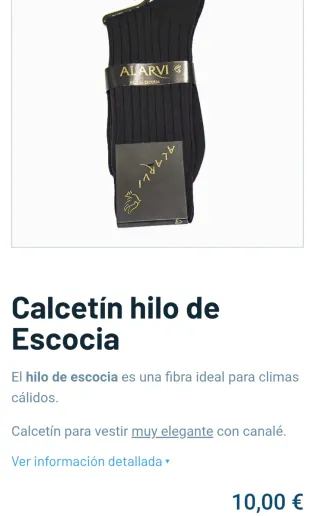 Calcetines Alarvi Algodón Hilo Escocia Talla 39-41