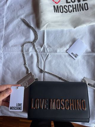 Borsa Love Moschino nera con tracolla nuova