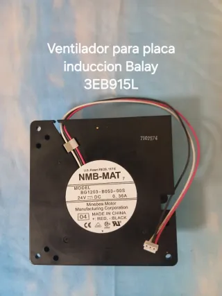 Ventilador Balay 3EB915L Placa Inducción