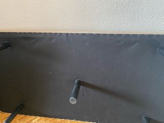 Base cama tapizada y cabecero madera 90cm