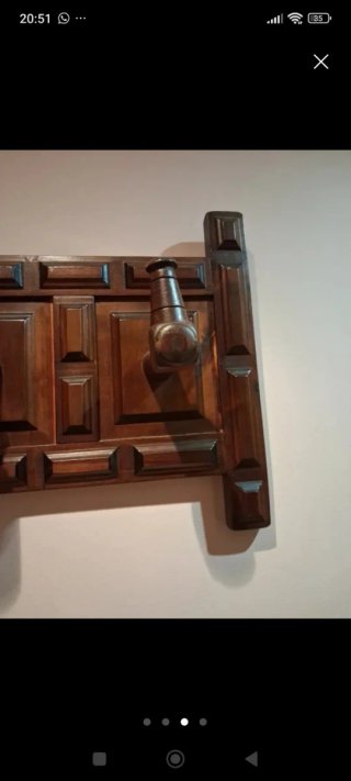 Perchero Castellano Vintage Madera y Metal