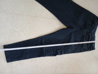 Jeans neri cargo uomo taglia 46