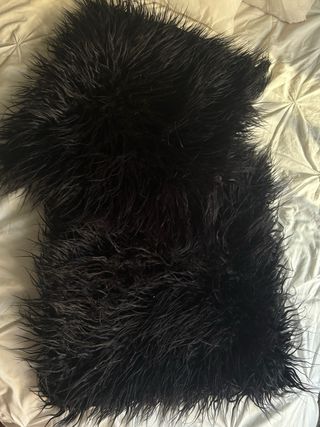 Funda de cojín negra y blanca
