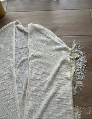 Cardigan smanicato Mango bianco