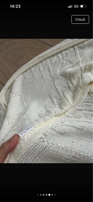 Cardigan smanicato Mango bianco