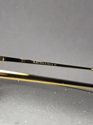 Occhiali da sole Ray-Ban rettangolari oro