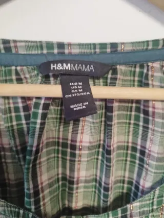 Camisa cuadros manga 3/4 talla M