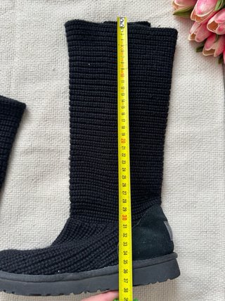 Stivali UGG Neri in Lana e Camoscio Donna Taglia 38