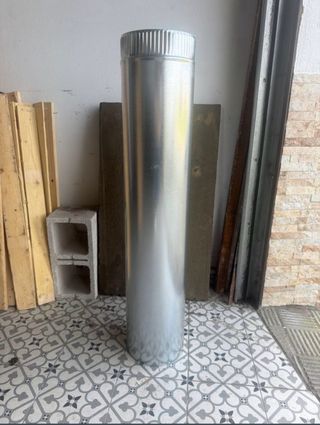 Tubo galvanizado de chapa de 0,8mm y 25cm diámetro