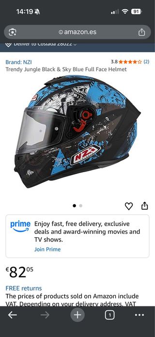 Casco Moto NZI Nuevo Sin Estrenar NUEVOO