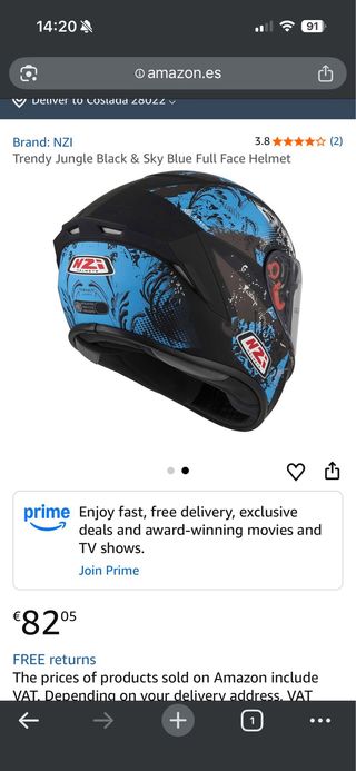 Casco Moto NZI Nuevo Sin Estrenar NUEVOO