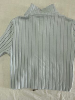 Jersey azul de manga larga con cremallera