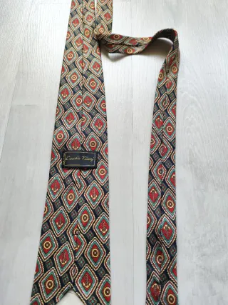 Corbata Emidio Tucci Seda Estampado Marinero
