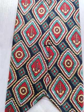 Corbata Emidio Tucci Seda Estampado Marinero