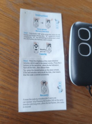 Mando A Distancia Clonador 433MHz