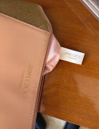 Neceser Jimmy Choo Rosa y Dorado