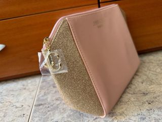 Neceser Jimmy Choo Rosa y Dorado
