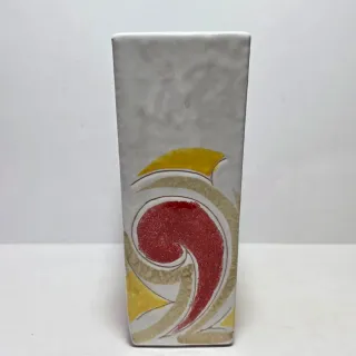 Vaso fiori ceramica figure geometriche astratte