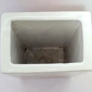 Vaso fiori ceramica figure geometriche astratte