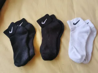 Lote 3 calcetines Nike (Negro y Blanco)