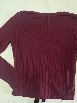 Top Bershka manga larga