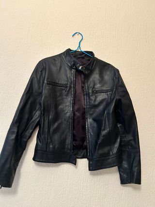 Chaqueta Cuero Negra Racer Talla M