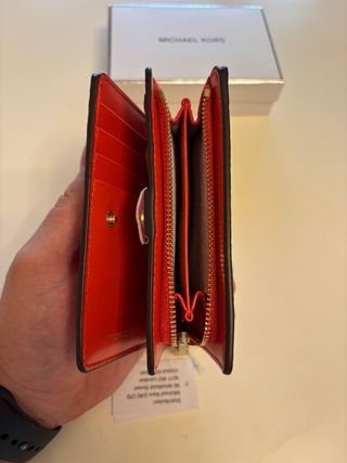 Portafoglio Michael Kors rosso nuovo con scatola