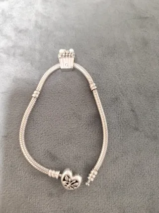 Charm Pandora Cubo Palomitas Rosa y Plata