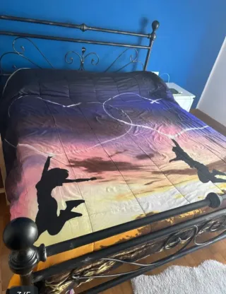 Letto matrimoniale ferro battuto