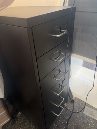 Escritorio de oficina madera con Silla y Cajonera