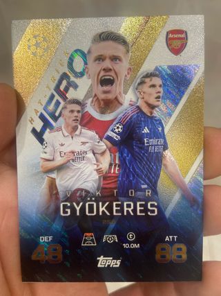 Cromos Topps Viktor Gyokeres Hat-Trick Hero